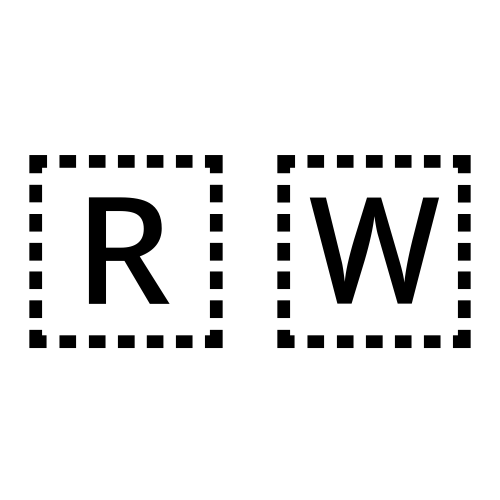 🇷🇼 Emoji Domain black and white Symbola rendering